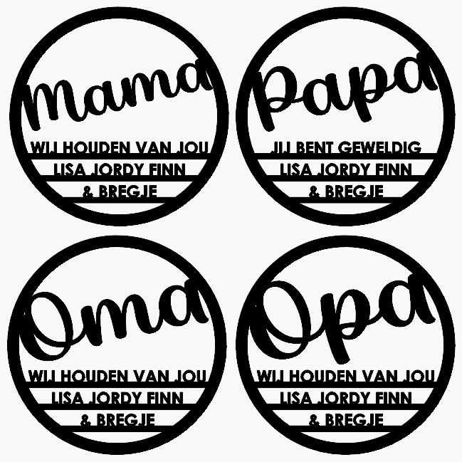 Papa bord 20 cm