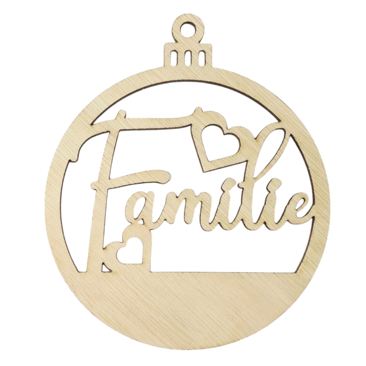 Houten kerstbal "mijn eerste kerst"