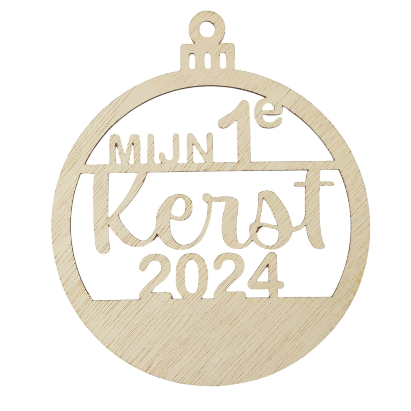 Houten kerstbal "Familie"