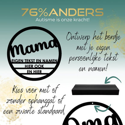 Gepersonaliseerd bord 20 cm