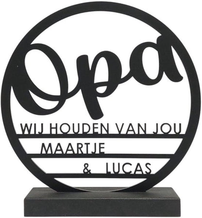 Gepersonaliseerd bord 20 cm