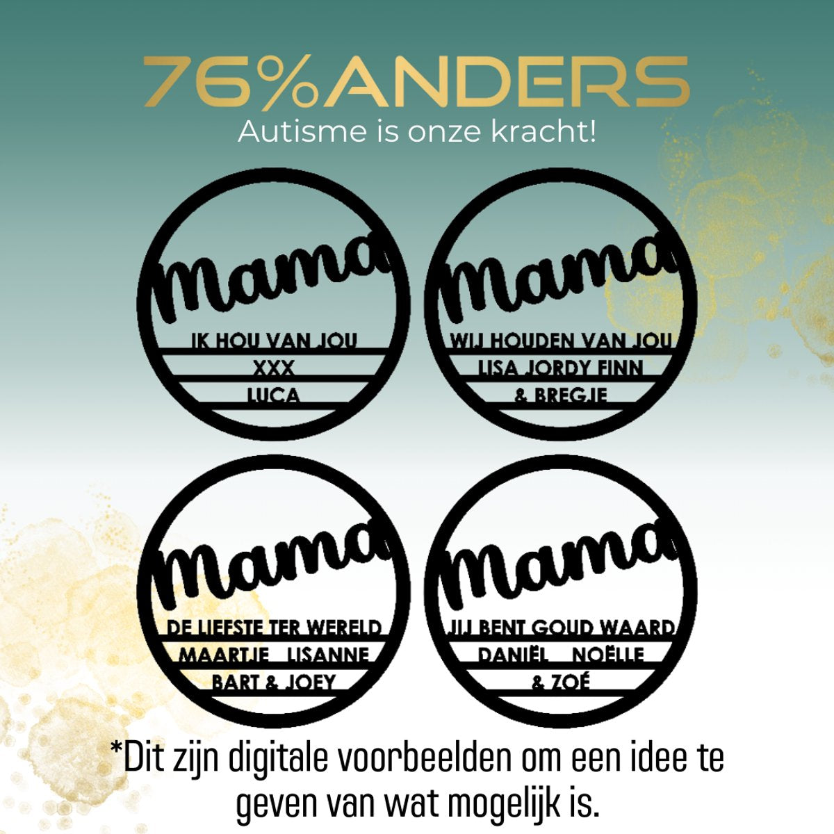Gepersonaliseerd bord 20 cm